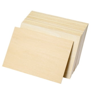 15Pack Balsa Wood Sheets Basswood Thin Wood Sheets Hobby Wood for House  Aircraft Ship Boat DIY Wooden Plate Model Arts Crafts School Projects  150x100x2mm 
