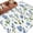 Blue, variant on Blue Flowers Area Rugs 6'x9', Washable Small Throw Rugs for Kitchen Dining room, Spring Floral Farmhouse Leaves Rustic Indoor Outdoor Rug Non-Slip Low Pile Carpet Runner Reversible Floor Mats