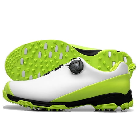 

Pgm Men’s Golf Shoes 3D Breathable Groove Non slip Studs Waterproof Quick Lace up Casual Sneakers XZ090