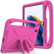Allytech Galaxy Tab A9 11" Case for Kids, Soft EVA Rubber Shockproof Lightweight Handle Stand Bumper Cute Design Kids Friendly Case Cover for Samsung Galaxy A9 Plus 11" SM-X210 X215 X216 - Rose