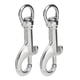 thumbnail image 3 of 2 Uds Clips a Presión de un Extremo 1/2 Pulgadas de Ancho de Anillo Clips de Buceo Pernos de Acero Inoxidable Gancho para Llavero Y Correa de Perro ANGGREK Otros, 3 of 8