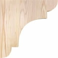 thumbnail image 3 of 3 1/2"W x 12"D x 12"H New Brighton Smooth Corbel, Douglas Fir, 3 of 9