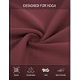 thumbnail image 7 of BALEAF Women's Long Sleeve Lightweight Yoga Running Sport Shirts Underscrub with Thumb Holes Black S Wine XL, 7 of 7