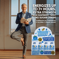 thumbnail image 6 of Vitamin Energy Blue Raspberry Twist Extra Strength Energy Shot, 24 Pack - 260mg Natural Caffeine, Electrolytes + BCAAs, Hydration, Zero Sugar, 1.93 fl oz, 6 of 6