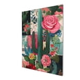 thumbnail image 3 of 12x16 inch Decorative Painting&nbsp;Prints Cactus Flower,Farmhouse Yard Garden,Kitchen,Office,Lounge Picture Wall Decor Art Poster,Exquisite Cactus Flower Art Decor Canvas Poster,For Garden,Door, 3 of 6