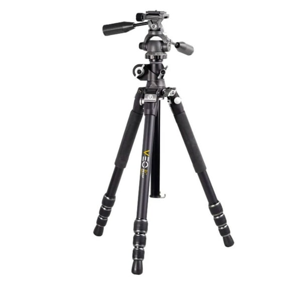 Vanguard VEO 3T  264AP 4-Section Aluminum Travel Tripod with Pan Head, Black