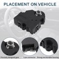 thumbnail image 3 of Reemplazo del actuador de control de la puerta de mezcla de aire del calefactor HVAC para Buick Rainier Durable No.89018678 2 Pcs, 3 of 6