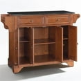 thumbnail image 1 of Pemberly Row Contemporary Wood Kitchen Island in Cherry & Black, 1 of 7