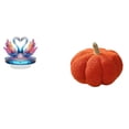 thumbnail image 1 of Escultura De Cisne Acrílico Para Centro De Mesa Y Almohada De Felpa De Calabaza De Halloween, Cojín Decorativo Para Sofá, Decoración De Oficina, Dormitorio Y Estantería., 1 of 8