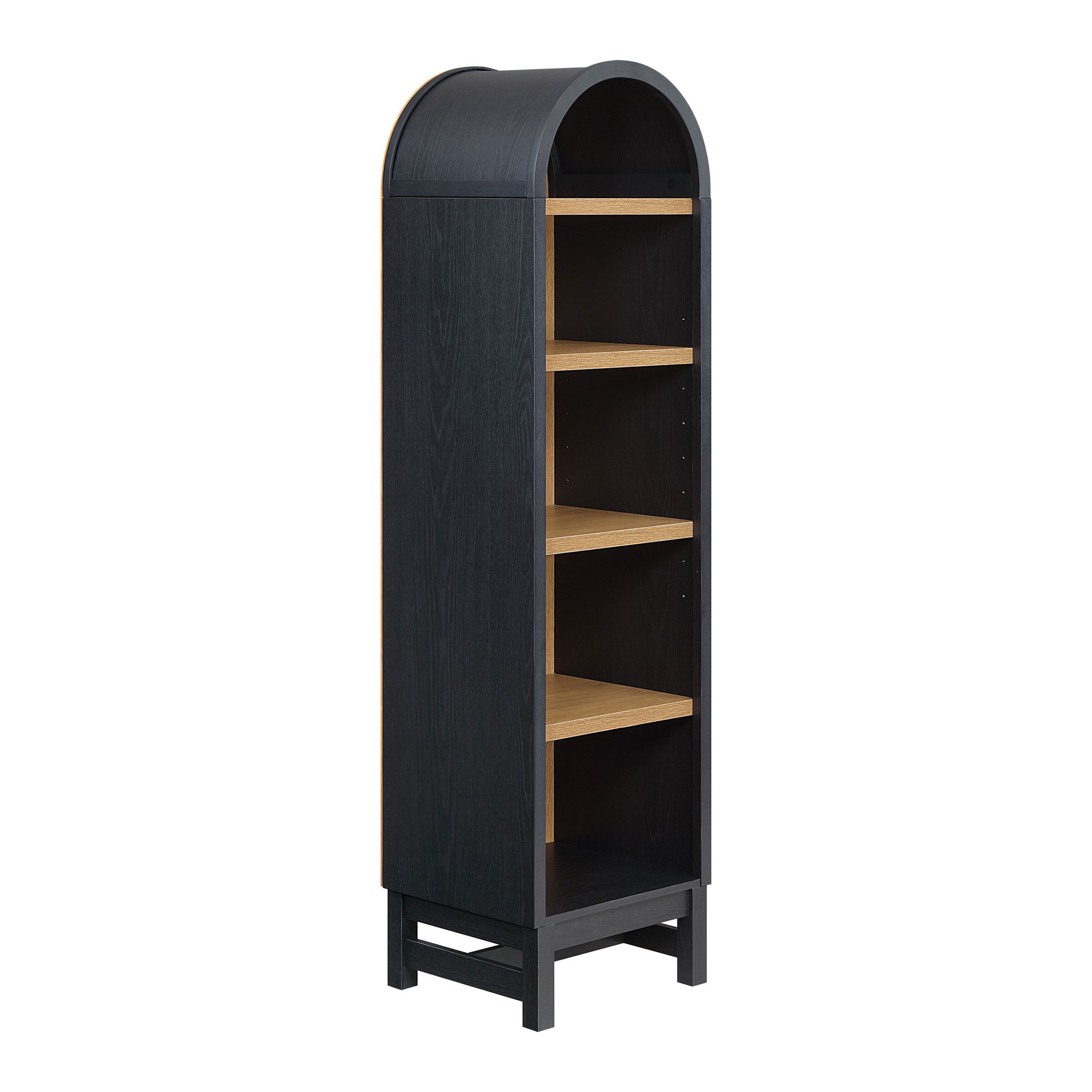 Better Homes & Gardens Juliet Narrow Arch Bookcase, Black photo 6