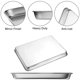 thumbnail image 2 of Juego de 3 bandejas para horno tostador, bandeja rectangular con 2 bandejas para horno, bandejas para hornear para galletas de Chef, 2 of 8
