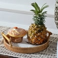 thumbnail image 4 of Tray Handmade Food Storage Holder with Handle Drink Snack Basket Organizer, 4 of 9