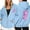 Light Blue-b, variant on Breast Cancer Awareness Hoodies for Women 2025 Long Sleeve Zip Up Hoodie with Pockets Hooded Sweatshirt Women Jacket