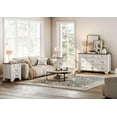 thumbnail image 5 of 3Pcs Farmhouse Bedroom Set,White Wood Nightstand Set Of 2 With Charging Station And 9-Drawer Dresser For Bedroom , Living Room, Hallway,Dining Room, 5 of 8