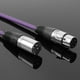 thumbnail image 3 of Cable XLR de 3 pines macho a hembra de 1 m Cable de cable de micrófono blindado (púrpura) WDOplteas Para estrenar, 3 of 8