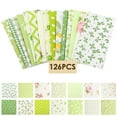thumbnail image 6 of 126 Pcs Assorted Charm Pack for Quilting Cotton Fabric Square 5 x 5 Inch Precut Quilted Fabric Floral Patchwork for Sewing DIY Craft, 6 of 8