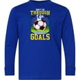 thumbnail image 3 of Inktastic Soccer Funny Goals Long Sleeve Youth T-Shirt, 3 of 5