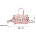 thumbnail image 2 of Damas Lindo Mini Bolso Bolso Hombro Elegante Bolso Cita Cuerpo Cruzado (rosa), 2 of 9