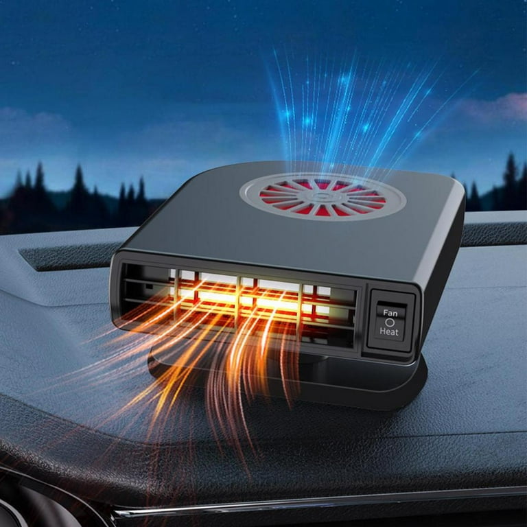 Windshield Defroster, Portable Heater With Rotary Base For Car