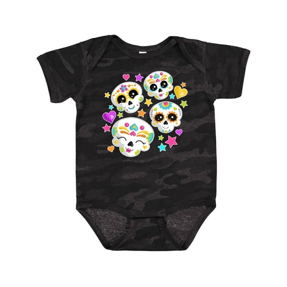 Inktastic Decorative Skull Party for Day of the Dead Boys or Girls Baby Bodysuit
