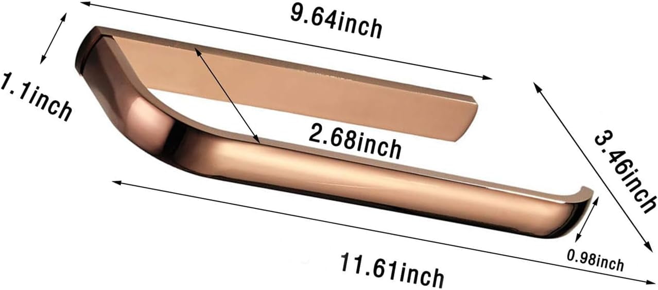 Simple Style Hand Towel Rack,Rose Gold Brass Towel Ring,Wall Mounted Towel Holder,Bath Kicthen Accessories