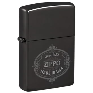Zippo® Regular Black Matte Genuine Windproof Lighter - Walmart.com