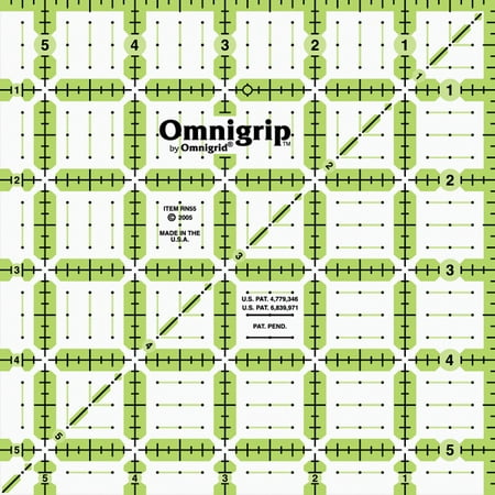 Omnigrip Non-Slip Quilter's Ruler, 5 1/2