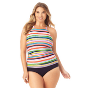 Anne Cole Plus - High Neck Tankini Top