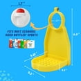 thumbnail image 2 of Laundry Soap Tray Catcher -BeKitchen Laundry Detergent Cup Holder & Drip Tray Catcher to Prevent Mess, Laundry Station Detergent Gadget Keep Room Tidy with Hex Wrench to 【1 Pack Yellow】, 2 of 6