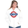 thumbnail image 4 of Mind The God Metro Pun Religion Zip Up Hoodie Men's Women's Brisco Brands S, 4 of 6