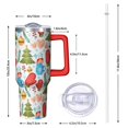 thumbnail image 2 of 40 Oz Snowflake Plaid Tumbler With Handle, Xmas Coffee Cup, Holiday Festive Gift, 2 of 4