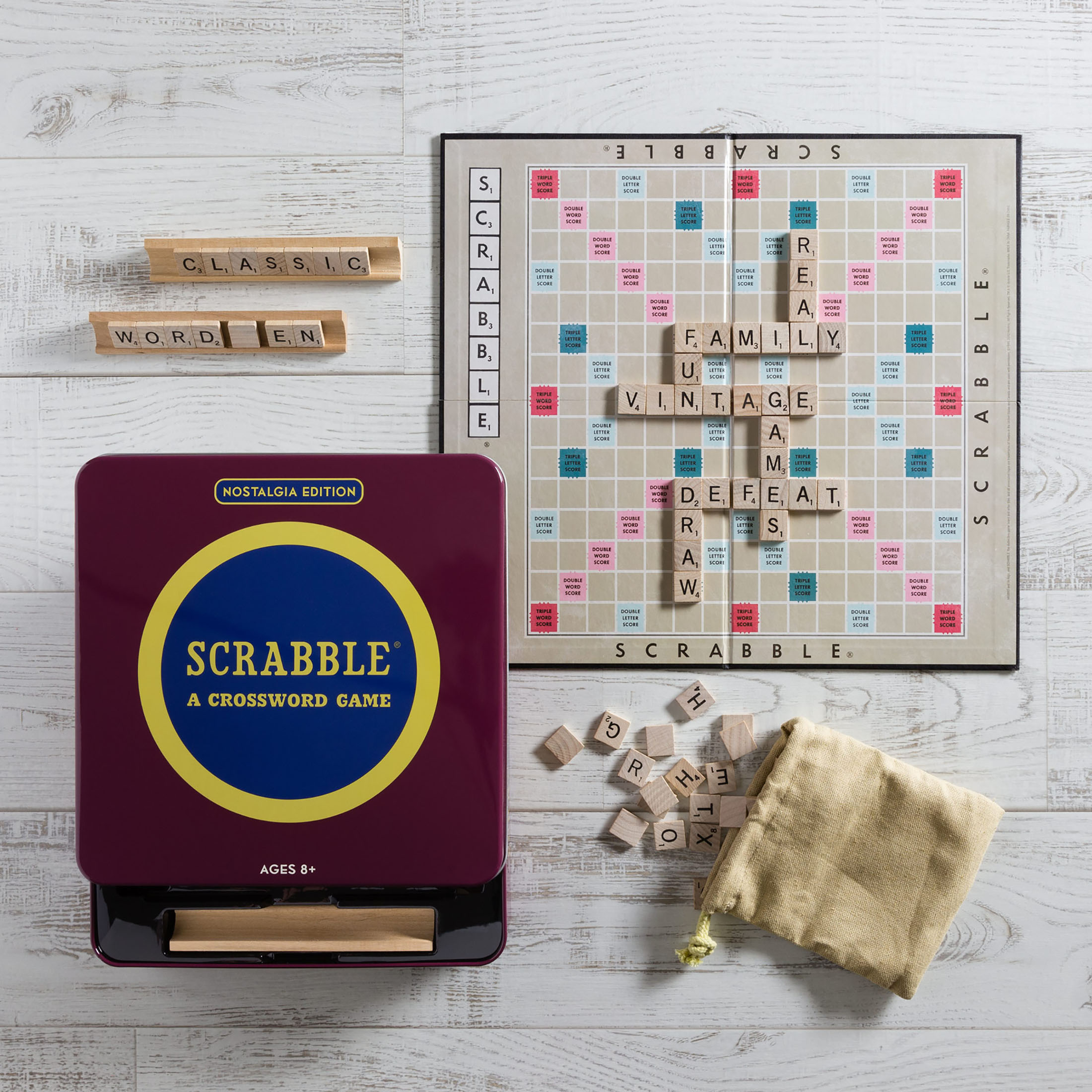 Scrabble Board Game Nostalgia Edition Game Tin - image 3 of 3
