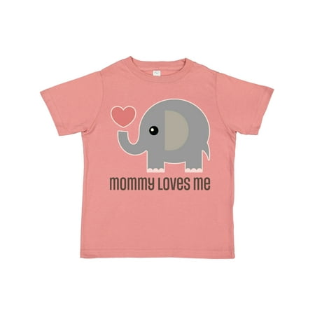 

Inktastic Mommy Loves Me Elephant Gift Toddler Boy or Toddler Girl T-Shirt