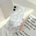 thumbnail image 2 of Compatible for iPhone 12 Mini Clear Case with Flower Cute Strawberry Lace Design for Girls Woman TPU Protective Slim Shockproof Floral Case for iPhone 12 Mini-Blue, 2 of 15