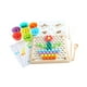 thumbnail image 3 of Juego de mesa de Boad de Rainbow Juego de matemáticas Contando el juego de clasificación de color de juguete Habilidad de motor fino para niños y niña, 3 of 9
