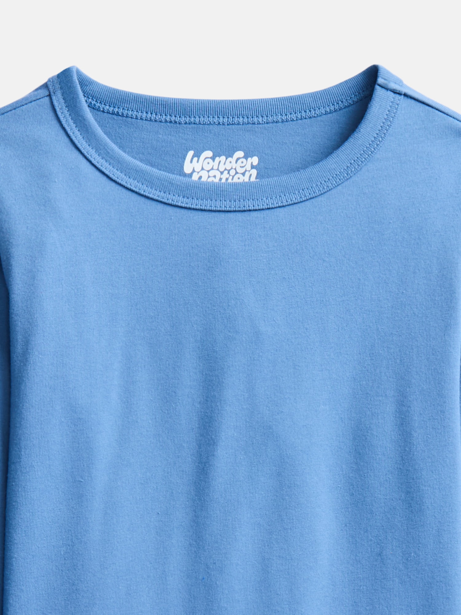 Wonder Nation Boys' Kid Tough Tee with Long Sleeves, Sizes XS-XXL & Husky