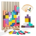 thumbnail image 1 of Rompecabezas Apilable de Madera Tengantongda 3D Juguete Montessori, 1 of 8