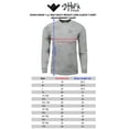 thumbnail image 3 of Shaka Wear Mens Max Heavy Weight Cotton Long Sleeve Crew Neck T shirt S~7XL, 3 of 3