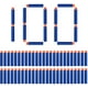 thumbnail image 1 of 100 piezas 7,2 cm ventosa flechas dardos recarga balas espuma flechas accesorios para Elite Series (ventosa) Xemadio LL-1935, 1 of 6