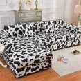 thumbnail image 2 of 2pcs Sectional Couch Covers, Printed L-Shaped Sofa Covers, Stretch Couch Slipcovers for Sectional Sofa, Sofa Slipcovers with 2 Pillowcases (Pattern BD, Medium + Medium), 2 of 8