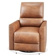 thumbnail image 1 of Swivel Rocking Recliner Chair for Living Room – Deep Seat PU Leather Single Sofa with High Backrest, Lumbar Support, and Padded Armrests – Comfortable Glider Rocker for Bedroom, Nursery, 1 of 8