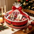 thumbnail image 3 of Christmas Cotton Rope Woven Storage Basket with Santa Claus Design,15x11x6 Inch Organizer Basket for Holiday Decor and Gift Giving 14.96*9.84*5.91IN, 3 of 9