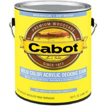 CABOT STAIN 41806 NEUTRAL BASE SOLID COLOR DECKING STAIN W/ SURFACE PROTECTOR SIZE:QUART.