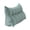 Green, variant on Triangular Headboard Pillow with Side Pocket, Removable Cover Reading Backrest Cushion for Twin XL Bed, Dorm Room and Sofa Support Pillow(Navy,60x50cm)