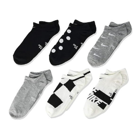 Nike Kids Everyday Lightweight Graphic No-Show Socks (6 Pair)