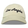 thumbnail image 2 of DALIX Los Angeles Baseball Cap Mens Womens Hats LA in Beige, 2 of 6