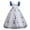Blue, variant on Odeerbi Girls Dresses Flower Girl Dress Children Baby Middle-aged Children's Sleeveless Embroidery Mesh Dress Gauze Dress Princess Dress