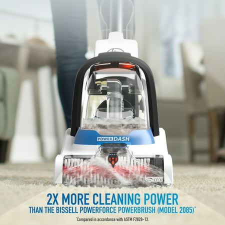 Hoover - PowerDash Corded Upright Deep Cleaner - White/Blue