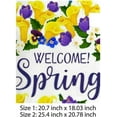 thumbnail image 3 of Coolnut Magnetic Mailbox Cover, Spring Season Floral Welcome Banner Post Mail Box Cover Mail Wraps Cover, Oversize 25.4" L x 20.78" W, 3 of 5