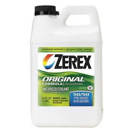 ZEREX ZXRU4 Antifreeze Coolant,1/2 gal.,RTU